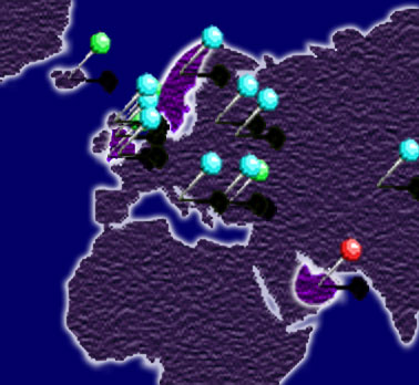 Euro / Middle East Map